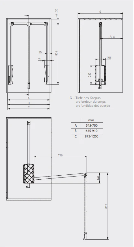 Select Living Kleiderlift für IKEA PAX - Image 6